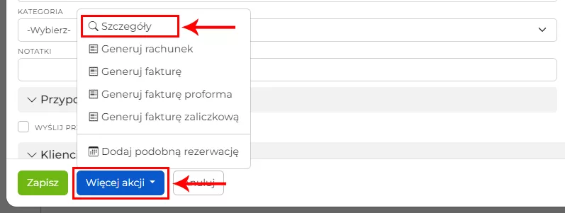 Drukowanie umowy/dokumentu w CALDIS