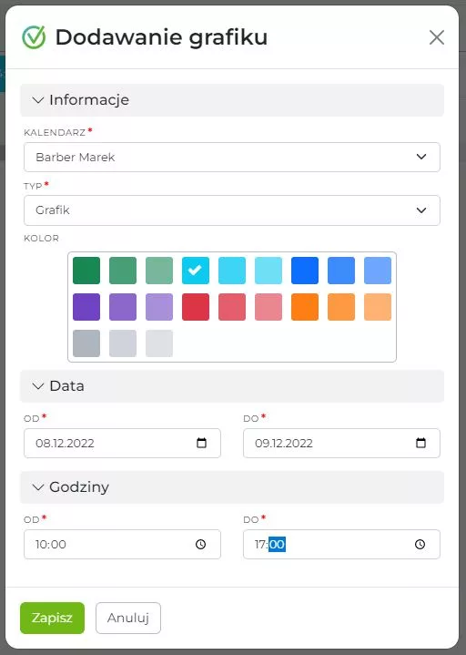 Dodawanie reguły cenowej