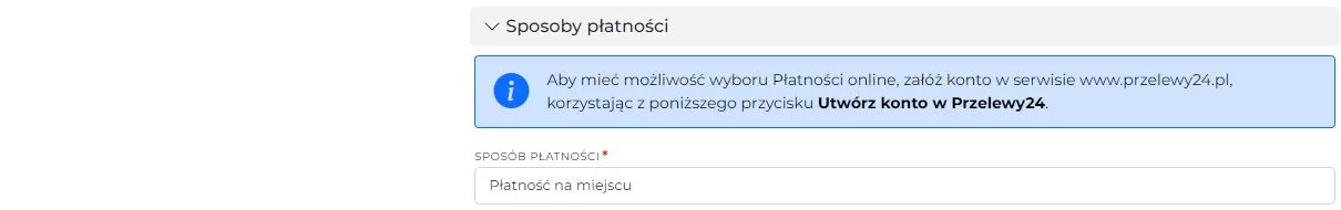 Sposoby płatności